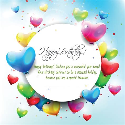 happy birthday wishes on card